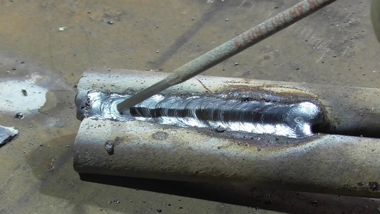 Как электродом варить круглое с круглым, чтобы не мешал шлак. Плюс ...