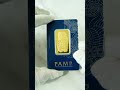 PAMP Suisse - Lady Fortuna 1 oz 9999 Gold Bar #shorts