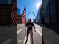 The American Spirit Russell Blade in St Louis saying let's fight for a freedom.