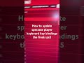 How to update spectate player keyboard key bindings the finals ps5