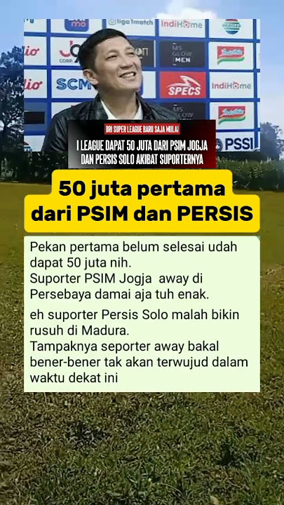 PSIM dan Persis solo kena denda... #sepakbola