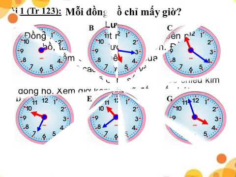 Lớp 3 TOÁN Thực hành xem đồng hồ