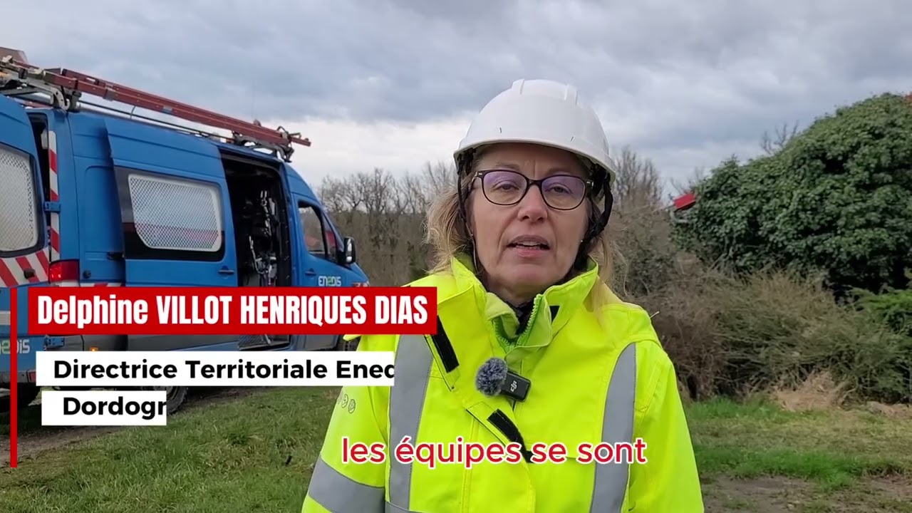 Tempête Nils : ENEDIS en première ligne