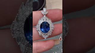 14K lab grown ruby pendant necklace ...welcome DM me to custom your lab diamond jewelry.#wejeweler