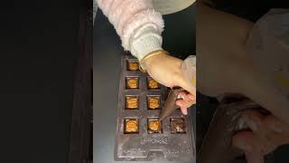 Homemade Caramel Filled Chocolate 🍫 @OffThePlate09  #giftbox #reiomcakenbake #caramel #reeticooking