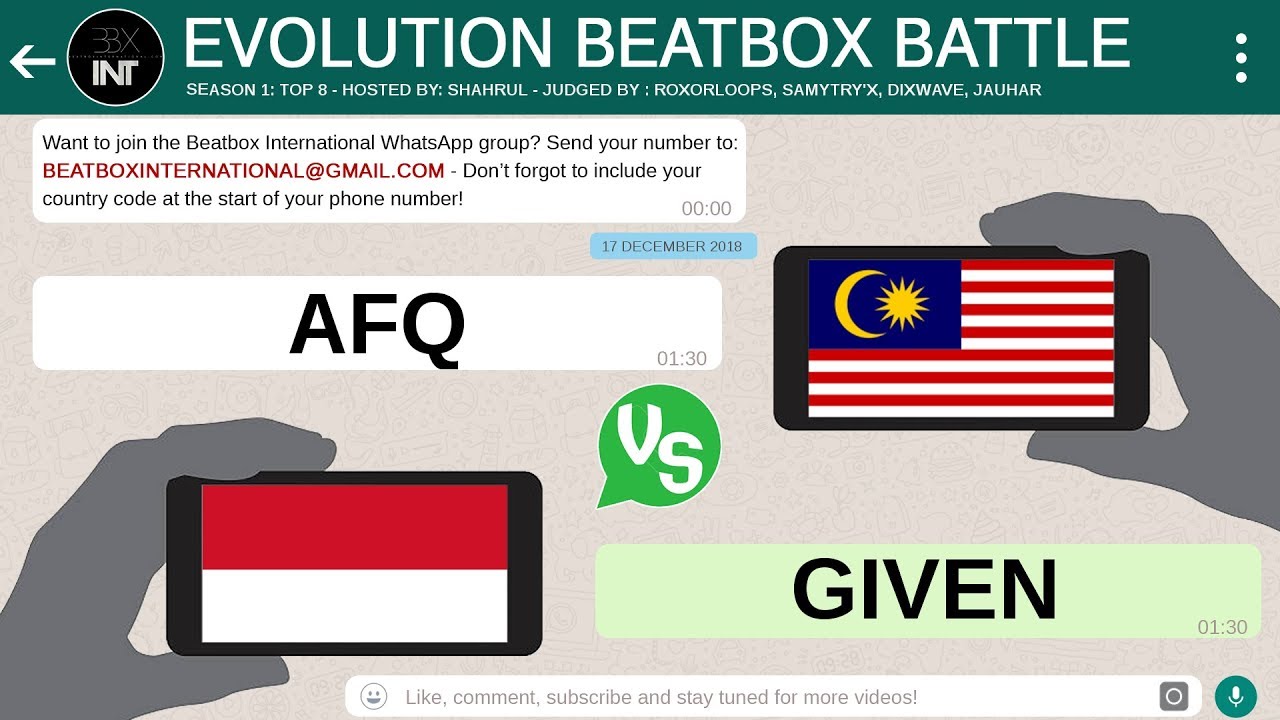 AFQ 🇲🇾 vs GIVEN 🇮🇩  | Top 8 | Evolution Beatbox Battle | Season 1