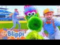 Babeball Mascot Bash!!⚾ | Blippi Songs 🎶| Educational Songs For Kids