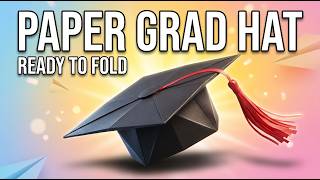 Make a Mini Graduation Hat with Paper! 🎓 Kawaii Tutorial