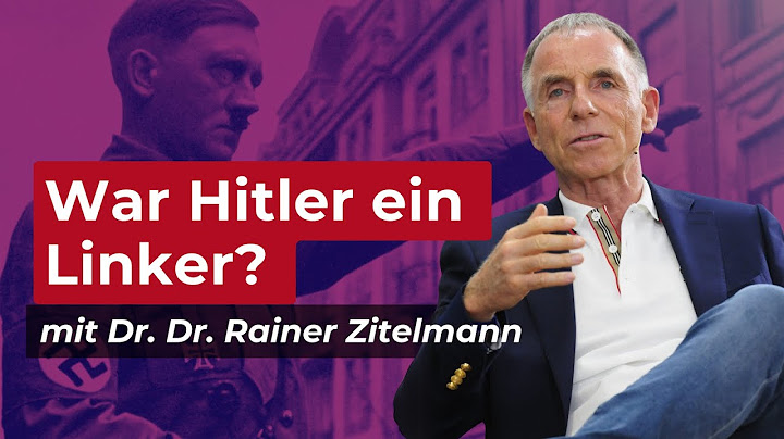 Hatte Alice Weidel recht? War Hitler ein Linker? | Dr. Dr. Rainer Zitelmann