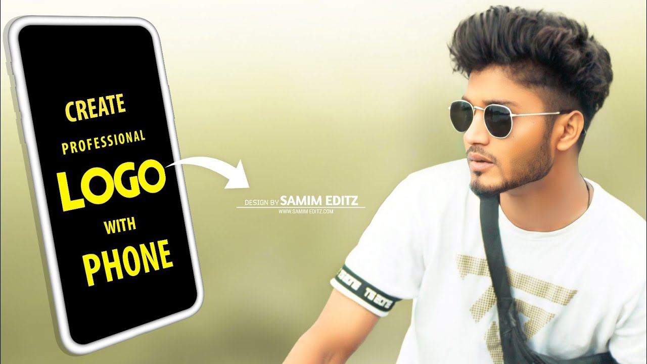 How to Create Professional LOGO with your phone - SAMIM EDITZ