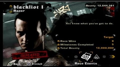 Need for Speed: Most Wanted (2005) on PS3 Razor Blacklist #1 Defeated