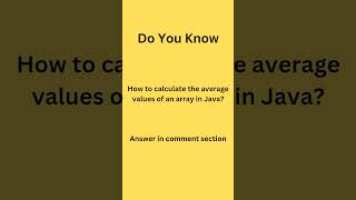 Java code to calculate the average value of an array elements