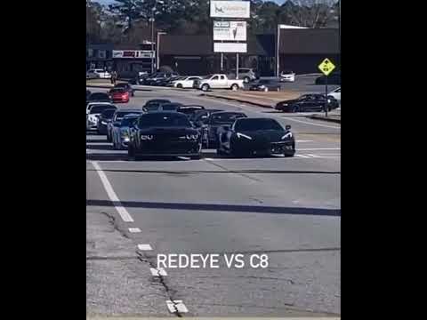 c8 corvette vs redeye hellcat challenger