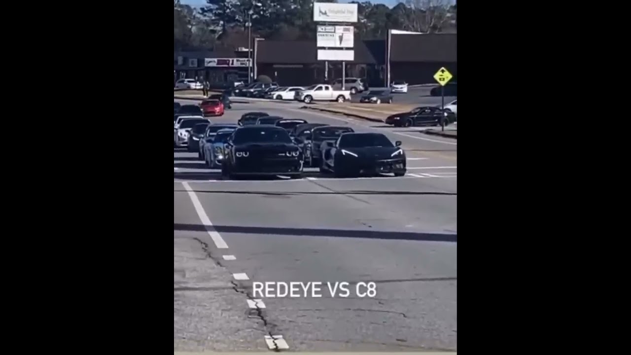C8 Corvette Vs Redeye Hellcat Challenger