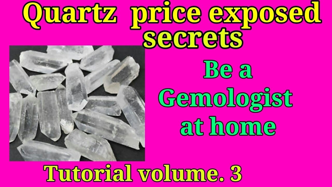 How to know Price of Quartz Quartz Price Gemstone Dealing YouTube