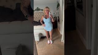 Love my little dress and pantyhose #feet #ootd #trending #viral #legs #wife