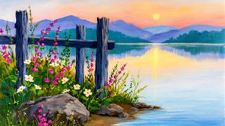 A Painting Where the Evening Feels Soft and Endless screenshot 2