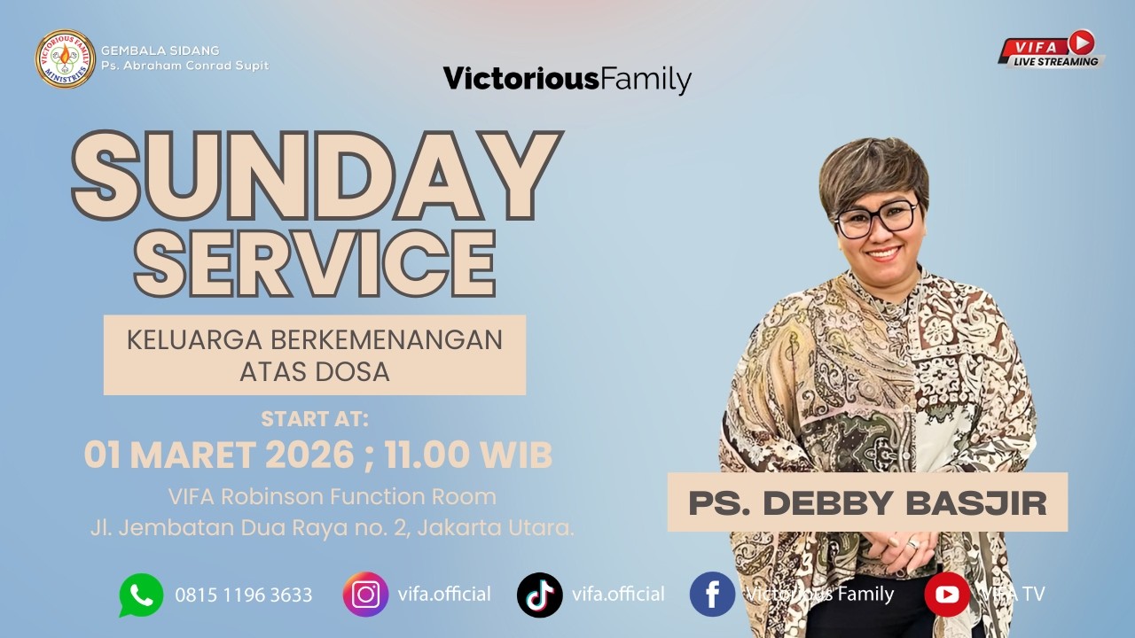 Ibadah Live Streaming GBI VIFA | Ps. Debby Basjir | Apt.Robinson | 01 Maret 2026