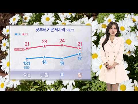 [날씨] 출근길 '쌀쌀' 큰 일교차…수도권·강원 약한 비 / 연합뉴스TV (YonhapnewsTV)