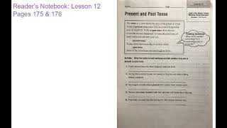 Reader’s Notebook: Lesson 12 - Pages 175 & 176