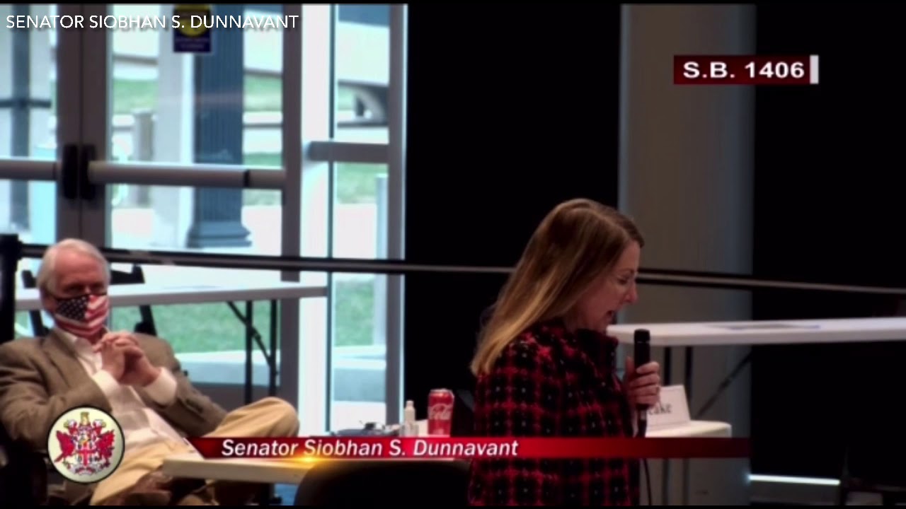 Senator Siobhan Dunnavant Speaking to SB1406