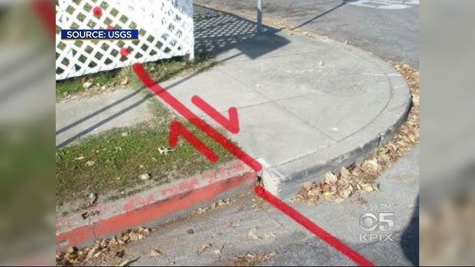 Curb That Showed Movement Of Hayward Fault 'Fixed' By City - YouTube
