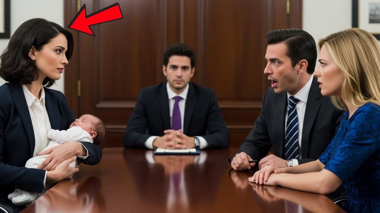 Ella Llegó Al Divorcio Con Un Recién Nacido... Él Con Su Amante Al Lado — Quedó En Shock.