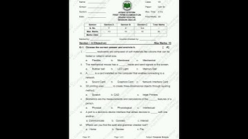 Class 7 Computer first term past paper Aps #2025 #aps #pastpapers #viral #foryou #shorts