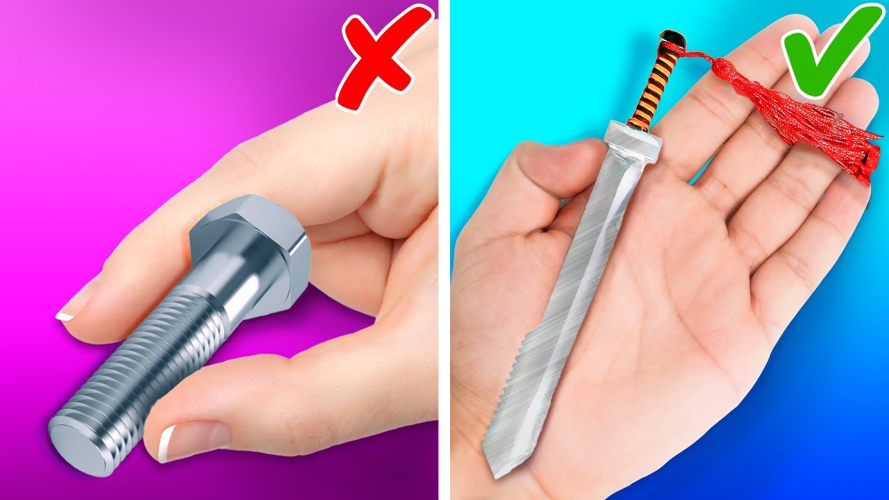COOL MINI SWORD OUT OF BOLT || Fantastic DIY Jewelry And Accessories From Ordinary Objects