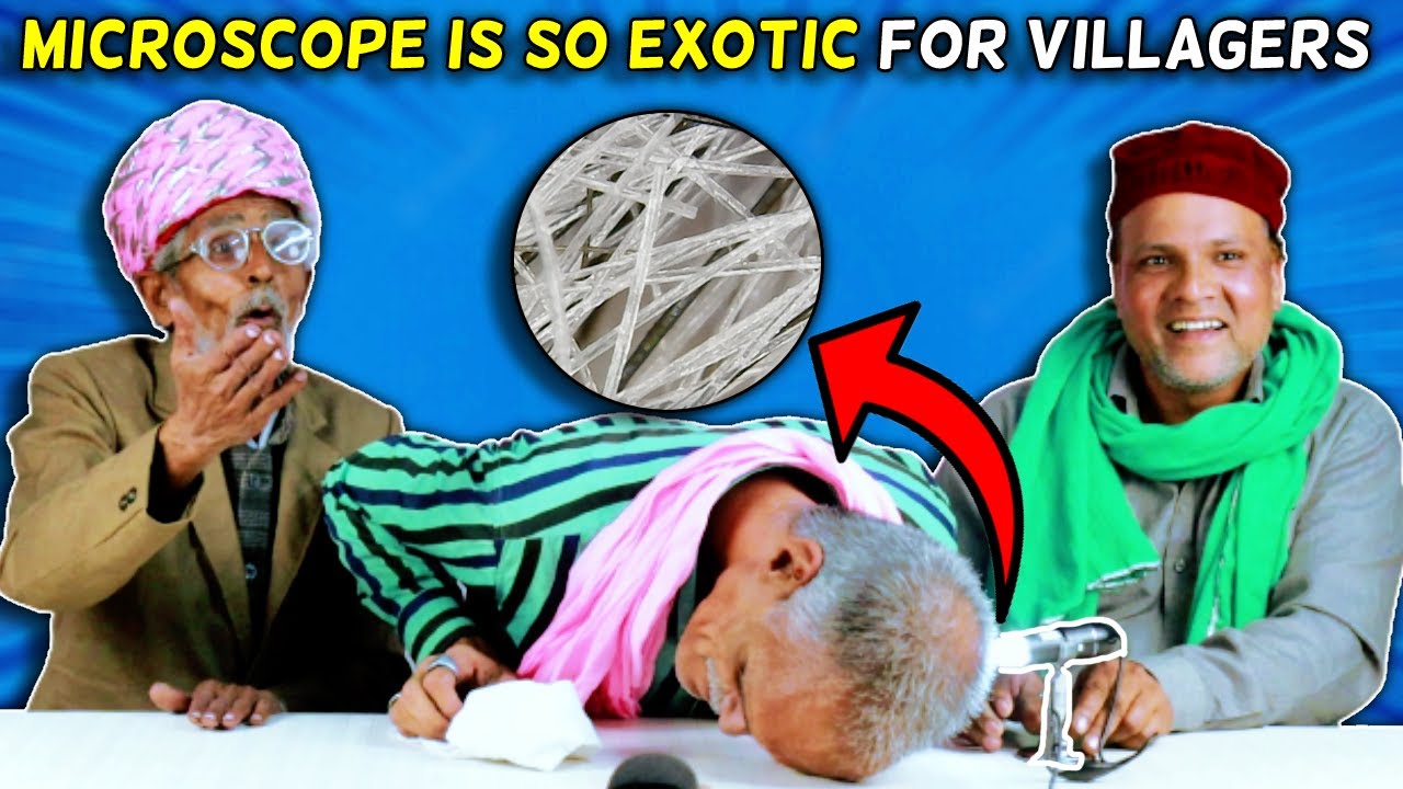 Villagers Try Microscope For First Time ! Tribal People Try Digital Microscope