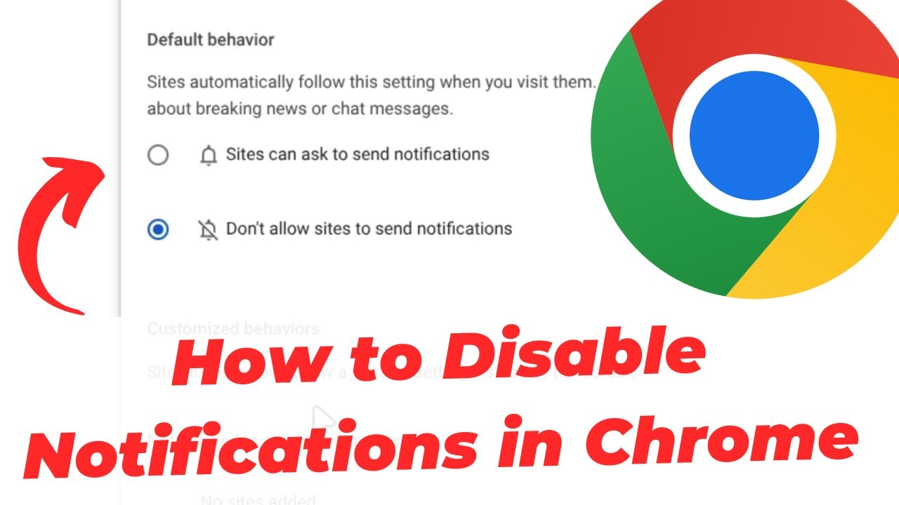 How to Disable Notifications in Chrome (Stop Popups) - YouTube