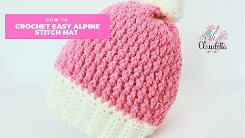 CROCHET Alpine Stitch Hat / EASY