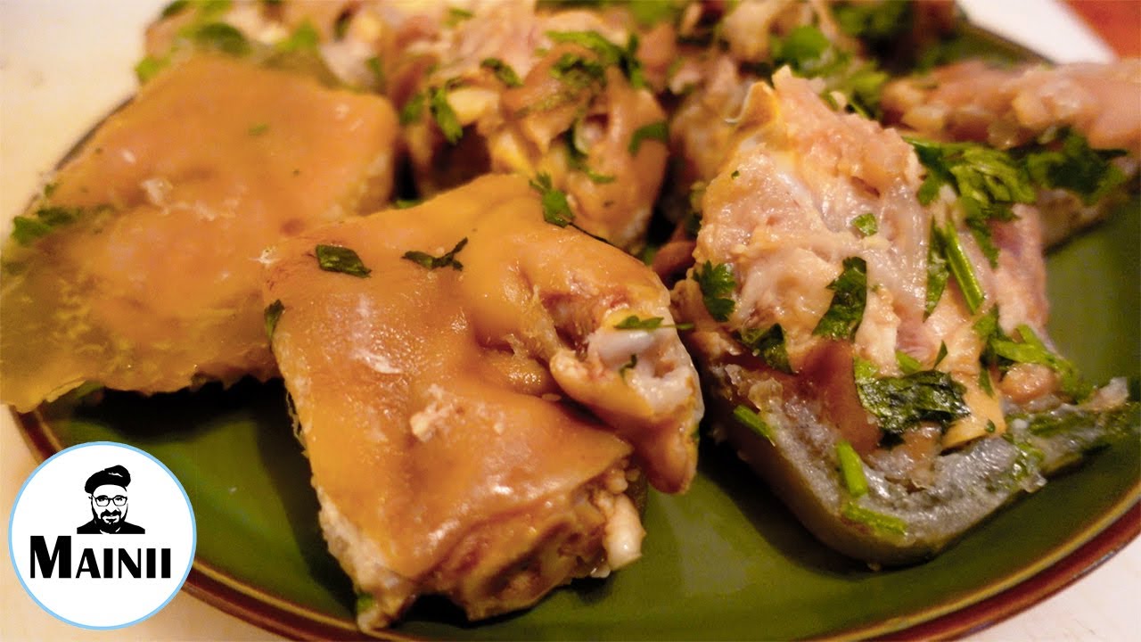 Armenische Mojoj / Schweine Füße in Knoblauchmarinade / Armenian Pigs Feet Recipe