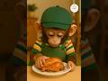 Monkey Eating Chicken