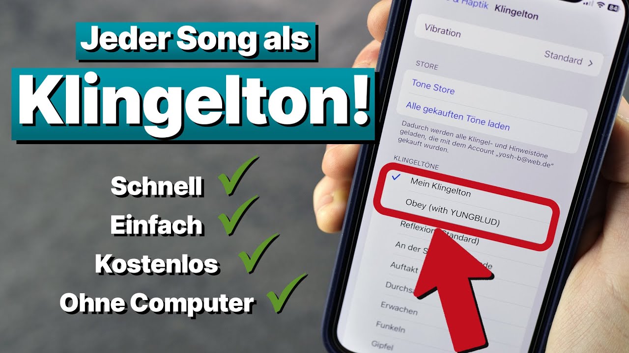 Jeden Song als iPhone Klingelton einrichten mit Garageband 2024 YouTube