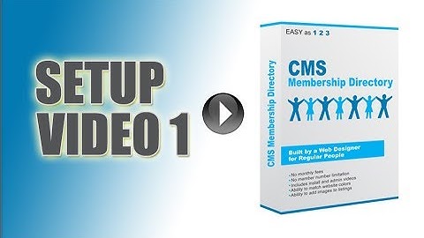 Membership Directory Script Setup - Part 1