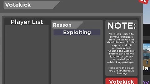 How to votekick in Roblox Arsenal