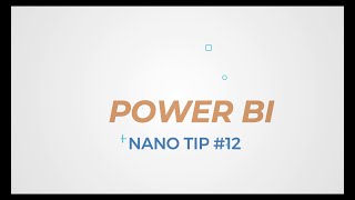 power bi nano tip #12 - matrix formatting