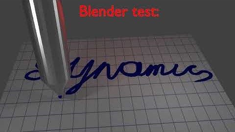 Blender test: Dynamic Paint, part 1: Pen