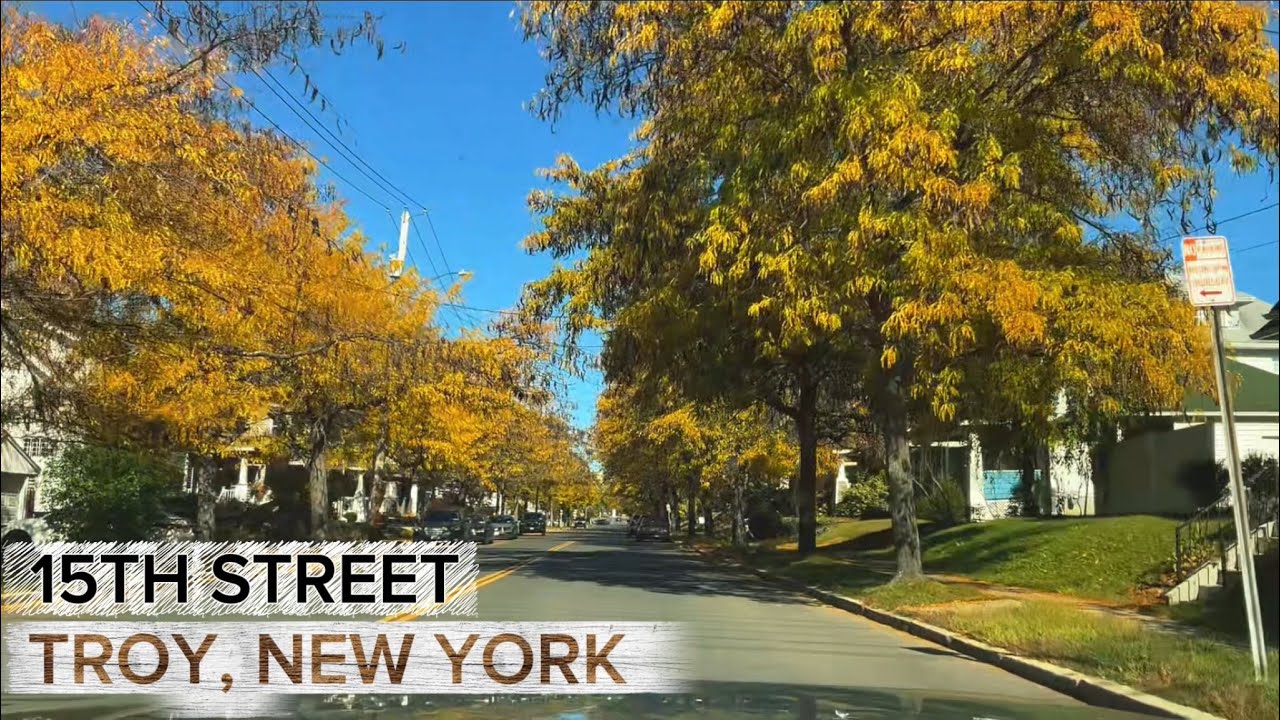 A short tour drive around 15TH street, Troy New York 