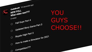 YOU CHOOSE OUR NEXT VIDEO!!! | New POLL!!!