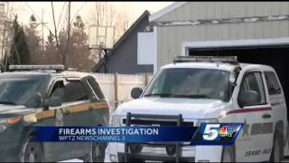 Convicted felon suspected of break federal gun laws