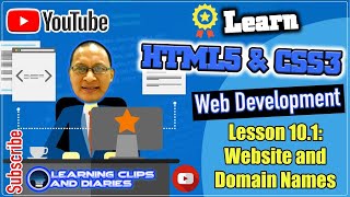 Learn HTML5 Lesson 10.1 Website and Domain Names | Web Design
