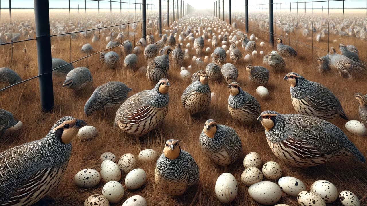 Os Agricultores Criam Milhões De Codornizes E Colhem Os Seus Ovos Desta ...