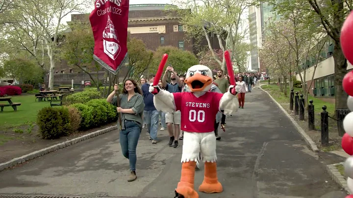 Spring 2022 Senior Walk at Stevens Institute of Technology
