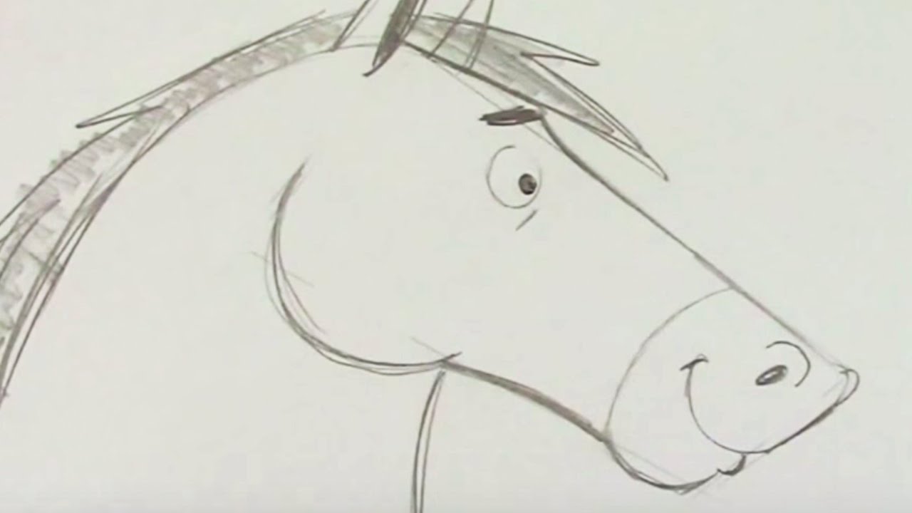 How to Draw a Horse Speed Drawing Demonstration YouTube