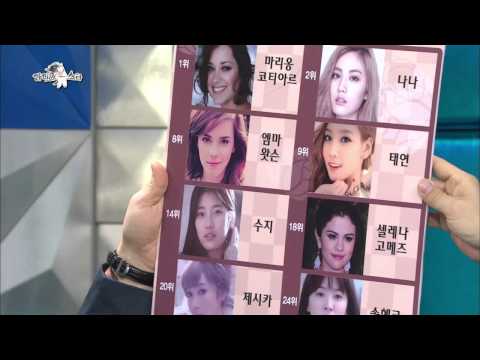 【TVPP】SNSD - Beauty ranking in SNSD, 소녀시대 - 소녀시대가 세계 미녀 랭킹에! 팀내 미모 서열은?! @ Radio Star