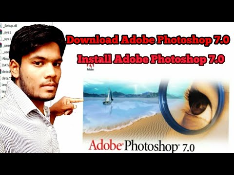 How to download and install adobe photoshop 7.0 in all windows free for life time with key in hindi