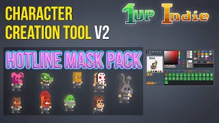 Character creation tool/generator V2 - Hotline Mask pack is out!