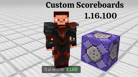 NEW 1.16.100 Custom Scoreboard Display On Minecraft Bedrock Edition | One Command Block